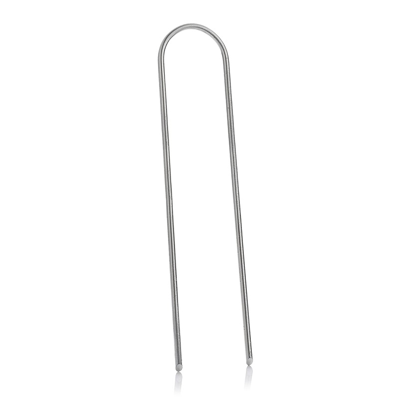GardenMate Pack of 25 Galvanised Stainless Steel Mounting Pegs, Height