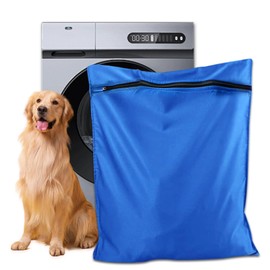 Pet Laundry Bag | Pet Laundry Bags for Washing Machine – Durable Pet Hair Filter Bag with YKK Zip, Large Capacity Hair Catcher for Dog, Cat & Horse, Prevents Hair Clogging (Blue, L)