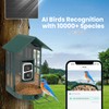 SOLIOM SOLIOM BF08- Metal Solar Bird Feeder Camera with AI