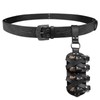 HiiFeuer Medieval Embossed Alchemy Faux Leather Buckle Belt with 4