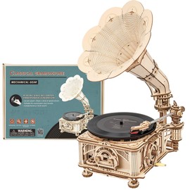 ROKR 3D Wooden Puzzles for Adults-Model Building Kit for Adults to Build-424Pcs DIY Wood Craft Kit-Room Decor for Men and Women