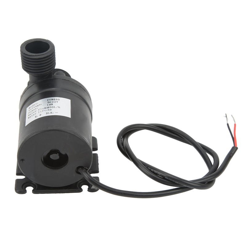 Brushless Water Pump DC12V 16.4ft Lift Height I68 Waterproof Low