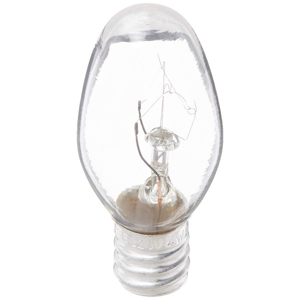 GE Night Light Bulb Standard, 4 Watt, Clear 4 ea (Pack of 3)