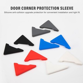 2Pcs Silicone Car Door Corner Covers, Triangle Car Front Door Corner Protector Edge Guard, Self-Adhesive Anti-Collision Protector for Auto, Anti-Scratch Door Corner Bumper Trim, Interior Accessories