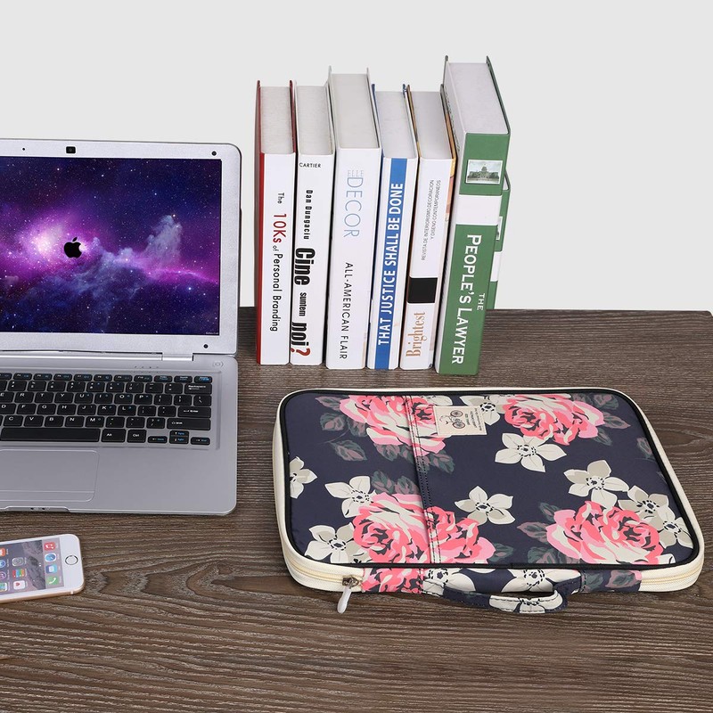 JAKAGO A4 Document Case,Multi-Pocket Document Holder,A4 Zip Portfolio,Professional Document Folder