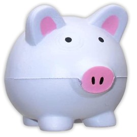Cute White and Pink Pig PU Foam Hand Exercise Stress Relief Ball