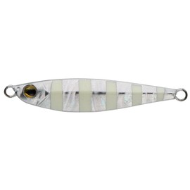 Apia Metal Jig Lure, Seiryu Bits 0.3 oz (10 g), 08 Zebra Glow