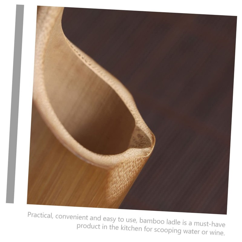 MAGICLULU Bamboo Wine Ladle with Long Handle Multi-Functional Kitchen Gadget