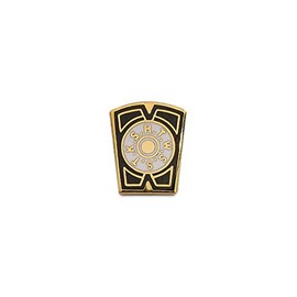 Mark Keystone Masonic Lapel Pin - [Gold & Blue][1/2'' Tall]