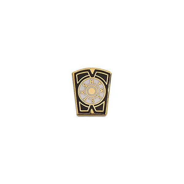 Mark Keystone Masonic Lapel Pin - [Gold & Blue][1/2'' Tall]