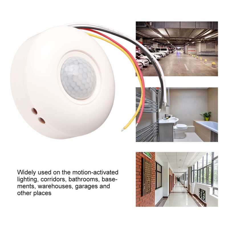 Wall Mounted Sensor Detector 360 Degree PIR Motion Sensor Ceiling