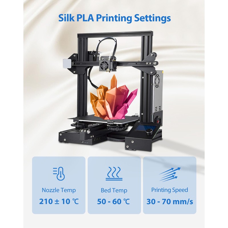 DURAMIC 3D PLA Filament 1.75mm 1kg Spool, Jam-Free High Stifness
