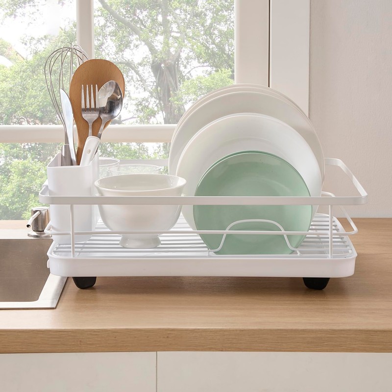 Dish Drying Rack 3 Piece Dish Drainer with Drainboard Set