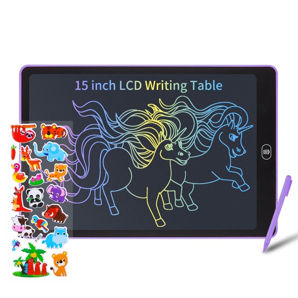 Coozlon LCD Writing Tablet for Kids, 15 Inch Erasable LCD