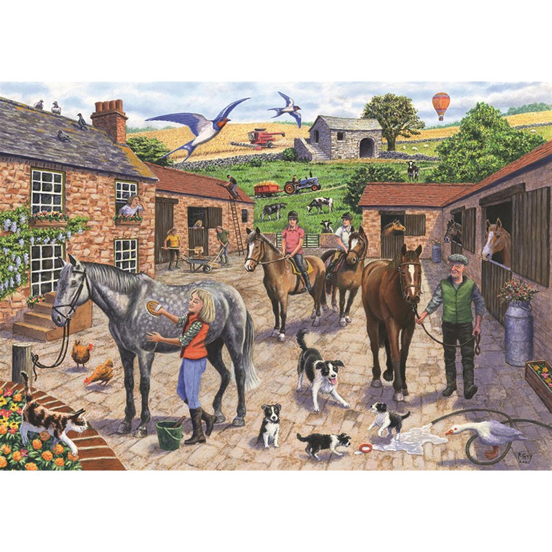 1000 Piece Jigsaw Puzzle - Stable Yard