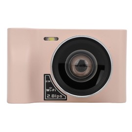 WiFi-Digitalkamera, Digitalkamera 2,88-Zoll-Bildschirm 16-facher Digitalzoom MP3-Spiele für Wachstumsaufzeichnung (PINK)
