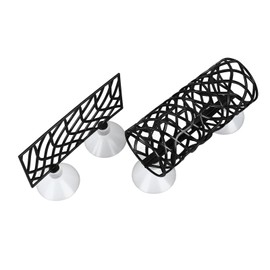 Betta Fish Tank Accesorios Decoraciones, Betta Tunnel Swim Tube Borde Suave Betta Hamaca Cama Camarón Guppies Hideout Betta Shelter Juguetes Con Ventosa(negro)