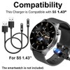 smaate Smart Watch Cables Compatible with TOZO S5 1.43” Round