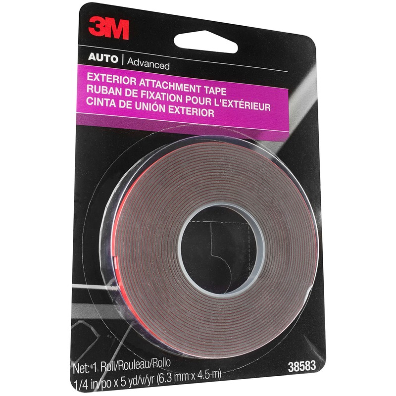 3M Exterior Attachment Tape, Ideal for Moldings, Emblems and Trim,