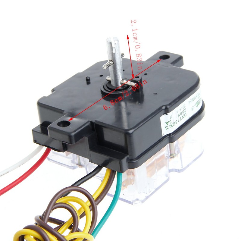 Pinhaijing 6-Wire Washing Machine Timer 90 Degree Central Hole Distance