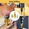 Spendeal 3-Piece Step Drill Bit Set, Hex Shank Quick Change