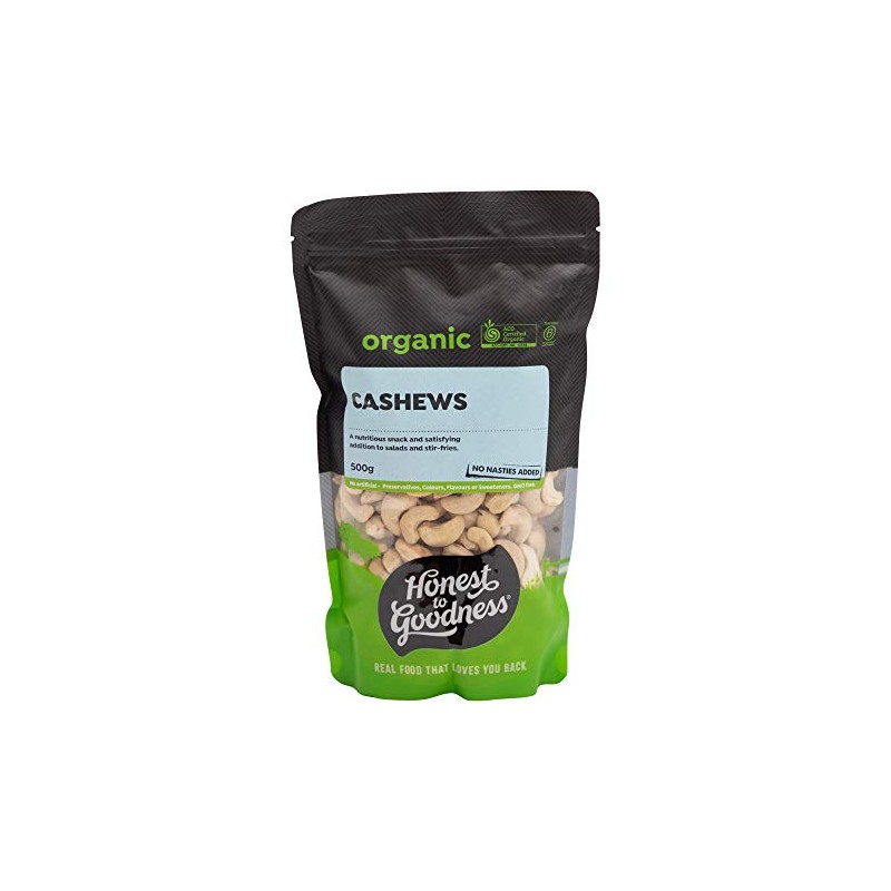 Honest to Goodness Organic Raw Cashews 500 g