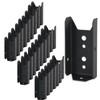 24 Pack Galvanized Black Fence Brackets for Wood 2x4, Carbon