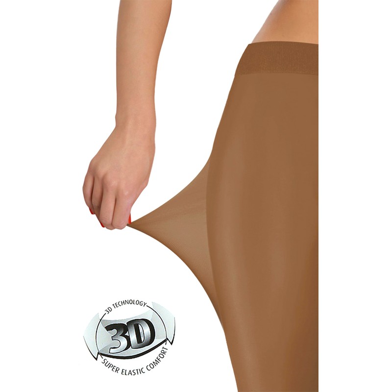 sesto senso Women's Opaque Tights 50 Denier Microfibre 3D, Skin