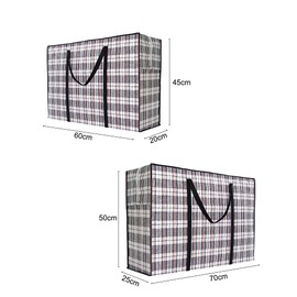 Beowanzk 4 Pack Storage Bags Moisture Resistant,Large Laundry Bags with Zips,Clothes Organiser Strong,Packing Boxes Bag for Moving House Essentials,Zipped Bags for Clothing,Quilts,Bedding,Duvet