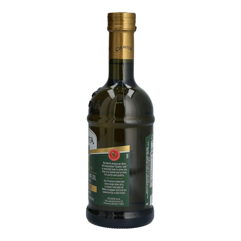 Colavita Premium Selection Extra Virgin Olive Oil Glass Bottle 25.5