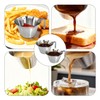 2 Pcs Stainless Steel Espresso Cups with Handle, V-Shaped Double