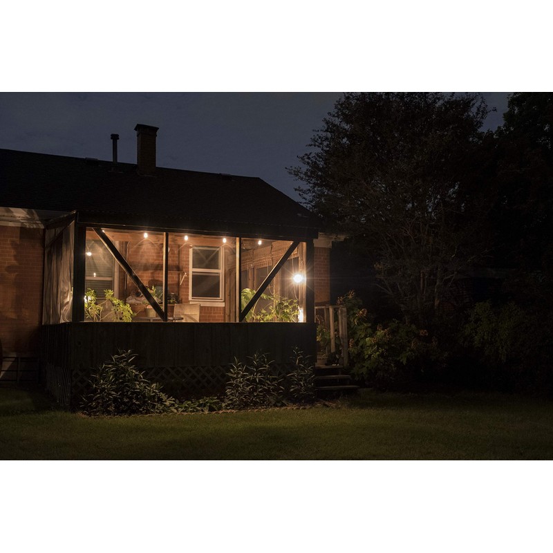 Enbrighten LED Bistro Outdoor String Lights, 48ft, 24 Shatter Resistant