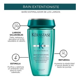 Kit Tratamiento Para Cabello Daado Debilitado y Procesado Shampoo Acondicionador y tratamiento Kerastase Extentioniste Resistance                     