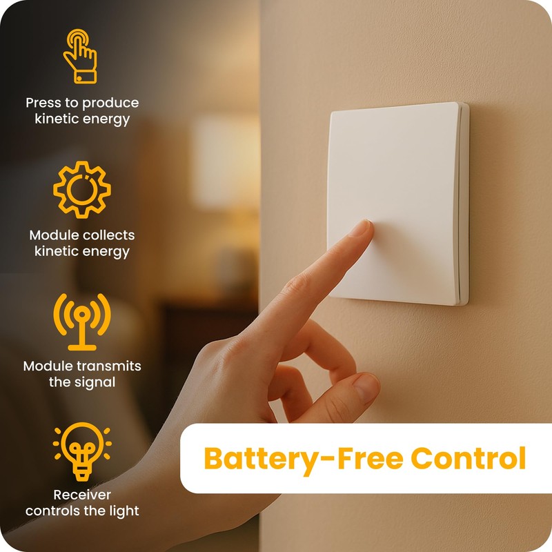 Kinetic Smart Switch (2 Speed Paddle Style)