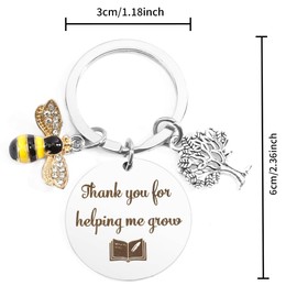 Thank You Teacher Gifts, Keyring Teacher Leaving Gifts, Teaching Assistant Gift, End of Year Gifts for Teachers, Teacher Graduation Gifts, Retirement Gifts for Teachers Headteacher Teacher Assistant