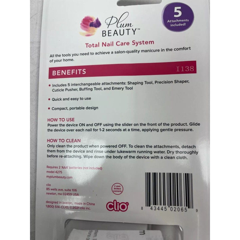 Plum Beauty New Plum Beauty Complete Nail Care System I138