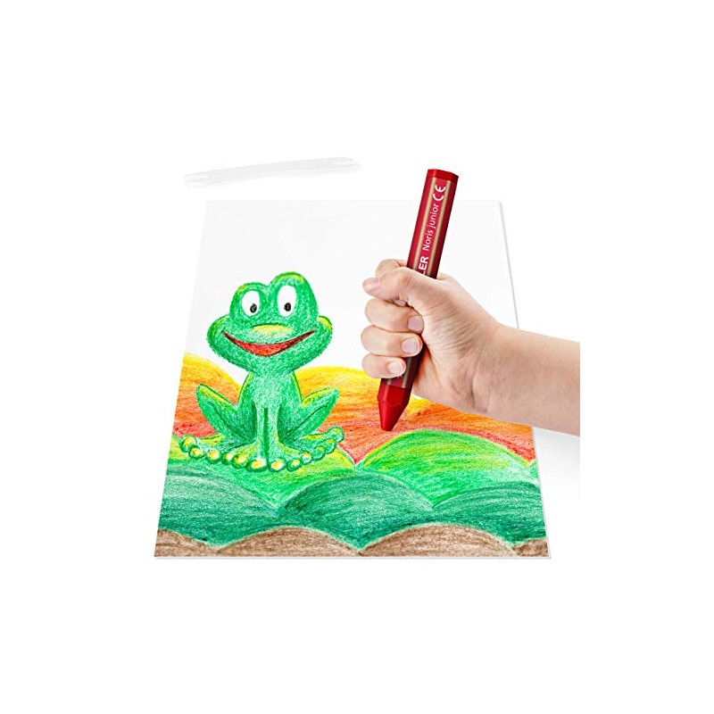 STAEDTLER Noris Junior 224 Wax Crayon, Perfect for Small Children's