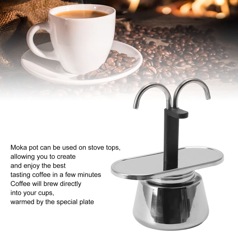GOWENIC 2 Cup Stovetop Espresso Maker, Moka Pot Classic Italian