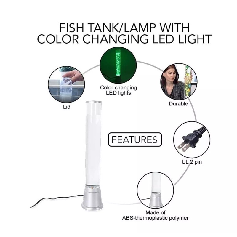 Shop LC Electric Fake Fish Tank Aquarium Lamp with 6