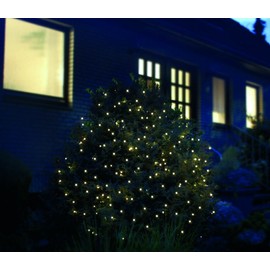 Weihnachtsbeleuchtung LED Lichternetz 3,2x1,5m 160 LED weiß außen