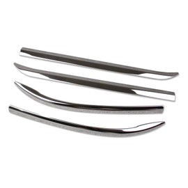 Beautost Fit for Toyota Highlander 2020 2021 2022 2023 2024 2025 2026 Front+Rear Bumper Corner Protection Cover Trims Stainless Steel