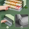 3 Layer Ice Cube Tray Large Capacity Easy Demoulding Pull