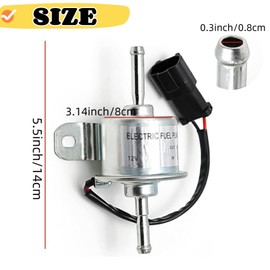 129322-77401 Fuel Pump Replacement for John Deere 35D 50D 17G 26G,12V Electric Fuel Pump 129612-52100 485510011 for Yanmar 3TN100L 3TNV88,for Hitachi Mini Excavator ZX30U-2,ZX35U-2,for Takeuchi TB230