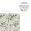 WELLDAY Shower Curtain Palm Trees on Beige Bathroom Decor Waterproof