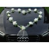 Organza Heart Car Decoration Wedding Car Decoration, Rose Decoration, Bride