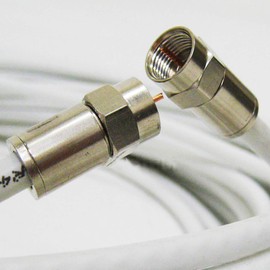 75ft RG6 Coaxial CableMADE in USA Shielded UL ETL CATV Rated RoHS 75 Ohm 3Ghz RG-6 Digital Satellite Cable Audio/Video Digital Coaxial Cable with Professional Brass Metal Compression F-Connectors