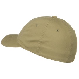 Flexible Garment Washed Cotton Cap - Khaki L-XL