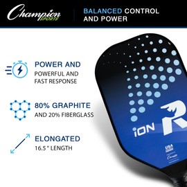 Champion Sports Rhino Pickleball Paddles: ION Pickleball Paddle