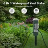 HBN Outdoor Smart Plug Waterproof with 6 Outlets,WiFi Power Stake