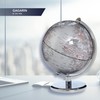 TROIKA Gagarin Mini Globe Diameter 13 cm Silver-Coloured Seas &
